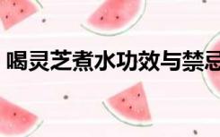 喝灵芝煮水功效与禁忌（灵芝煮水喝的禁忌）