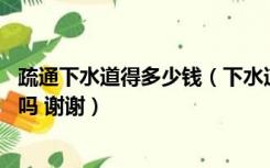 疏通下水道得多少钱（下水道疏通一般收费多少钱 有知道的吗 谢谢）