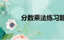 分数乘法练习题（分数练习题）