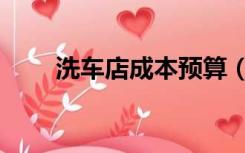 洗车店成本预算（普通洗车店成本）