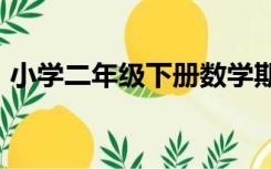 小学二年级下册数学期中试卷人教版2019年