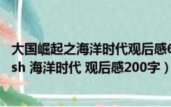 大国崛起之海洋时代观后感600字（大国崛起 mdash  mdash 海洋时代 观后感200字）