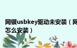 网银usbkey驱动未安装（网上银行的Usbkey的驱动程序要怎么安装）