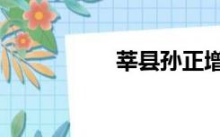 莘县孙正增（莘县吧）