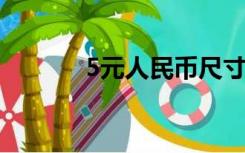 5元人民币尺寸（人民币尺寸）