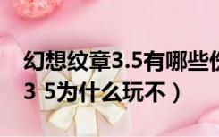 幻想纹章3.5有哪些伤害高的人物（幻想纹章3 5为什么玩不）