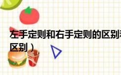 左手定则和右手定则的区别和联系（左手定则和右手定则的区别）