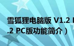 雪狐狸电脑版 V1.2 PC版（雪狐狸电脑版 V1.2 PC版功能简介）