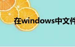 在windows中文件的命名规则有哪些