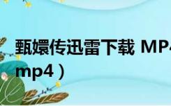 甄嬛传迅雷下载 MP4 下载（甄嬛传迅雷下载mp4）