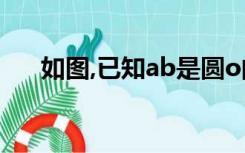 如图,已知ab是圆o的直径,弦cd垂直ab