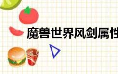 魔兽世界风剑属性（魔兽世界风剑）