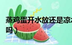 蒸鸡蛋开水放还是凉水放（蒸鸡蛋是凉水放入吗）