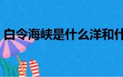 白令海峡是什么洋和什么洋的分界线（白令）