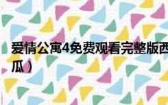 爱情公寓4免费观看完整版西瓜（爱情公寓4在线播放免费西瓜）