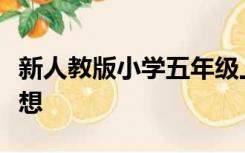 新人教版小学五年级上册数学教学计划指导思想