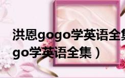 洪恩gogo学英语全集版gogo病了（洪恩gogo学英语全集）
