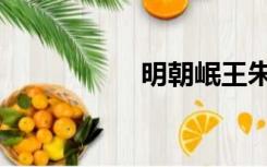 明朝岷王朱楩（朱楩）