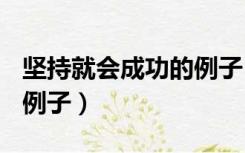坚持就会成功的例子100字（坚持就会成功的例子）