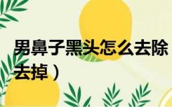 男鼻子黑头怎么去除（男生鼻子上的黑头怎么去掉）