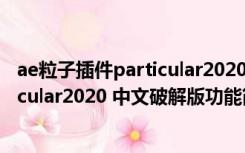 ae粒子插件particular2020 中文破解版（ae粒子插件particular2020 中文破解版功能简介）