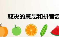 取决的意思和拼音怎么写（取决的意思）