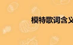 模特歌词含义（模特歌词）