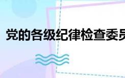 党的各级纪律检查委员会的主要任务是_____