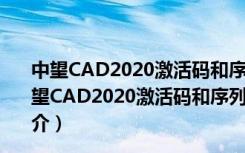 中望CAD2020激活码和序列号生成器 32/64位 绿色版（中望CAD2020激活码和序列号生成器 32/64位 绿色版功能简介）