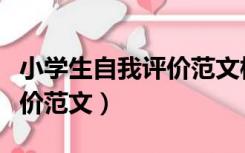 小学生自我评价范文模板表格（小学生自我评价范文）