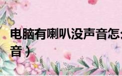 电脑有喇叭没声音怎么设置（电脑有喇叭没声音）