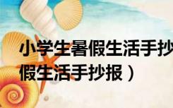 小学生暑假生活手抄报内容（2010小学生暑假生活手抄报）