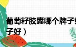 葡萄籽胶囊哪个牌子好用（葡萄籽胶囊哪个牌子好）