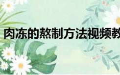 肉冻的熬制方法视频教程（肉冻的熬制方法）