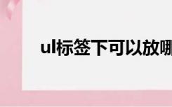 ul标签下可以放哪些标签（ul标签）