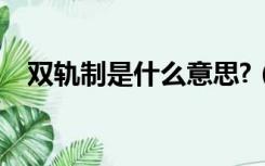 双轨制是什么意思?（双轨制是什么意思）