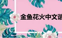 金鱼花火中文谐音（金鱼花火）