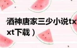 酒神唐家三少小说txt百度云（酒神唐家三少txt下载）