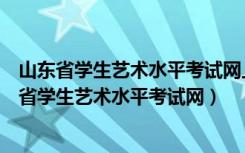 山东省学生艺术水平考试网上考试为什么视频是放大（山东省学生艺术水平考试网）