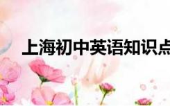 上海初中英语知识点（初中英语知识点）