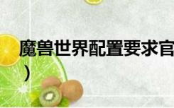 魔兽世界配置要求官方2022（魔兽世界配置）