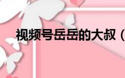 视频号岳岳的大叔（岳婿又大又长视频）