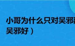 小哥为什么只对吴邪那么好（小哥为什么只对吴邪好）