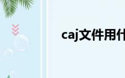 caj文件用什么软件打开