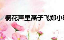 桐花声里燕子飞郑小琼（桐花声里燕子飞）