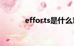 efforts是什么意思（efforts）