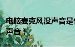 电脑麦克风没声音是什么原因（电脑麦克风没声音）