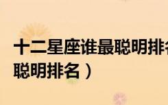 十二星座谁最聪明排名考几分（十二星座谁最聪明排名）