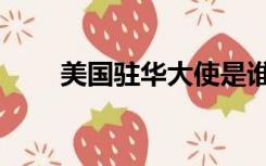 美国驻华大使是谁（美国驻华大使）