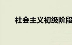 社会主义初级阶段国家的分配制度是